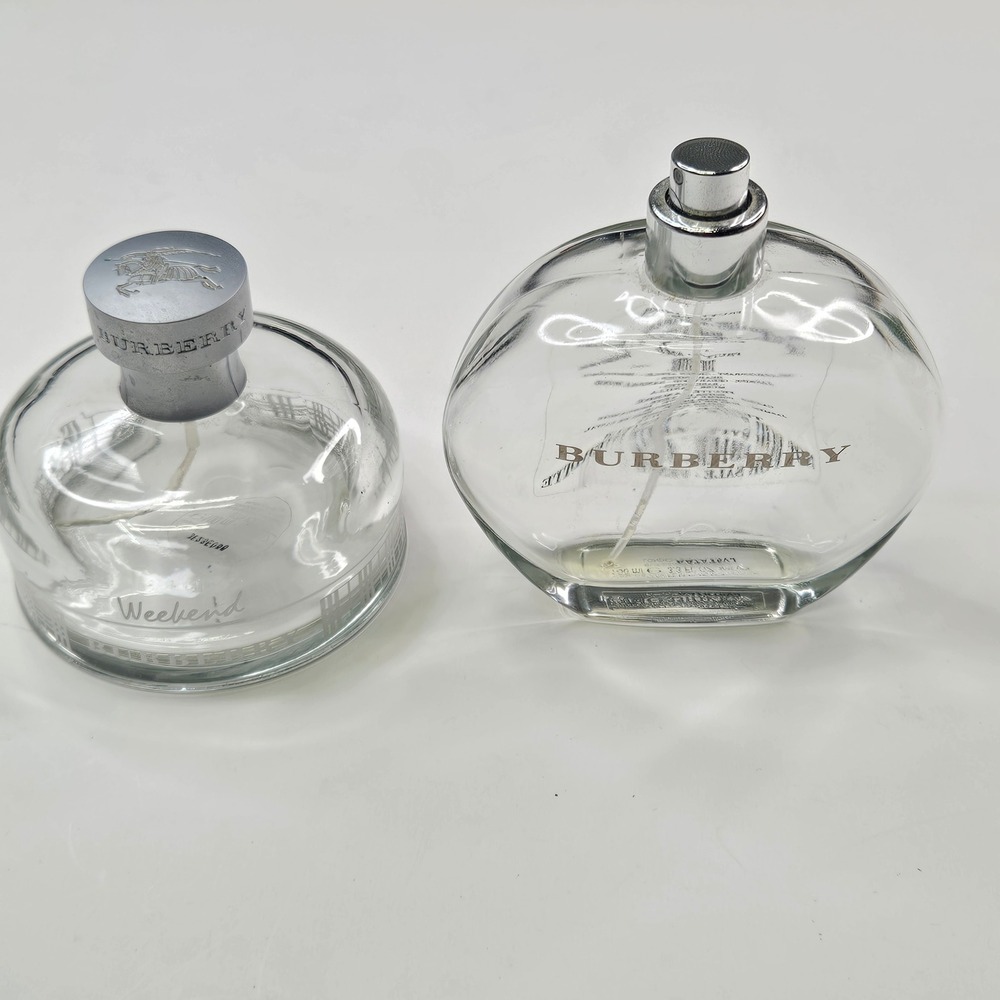 Burberry Fragrance Bottles Women Clear Empty Weekend & Classic Tester 2pc